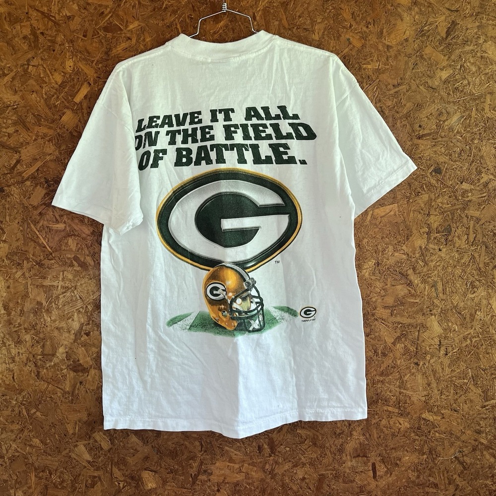 Greenday packers shirt mens medium white vintshe t shirtcollege concepts - Picture 3 of 7